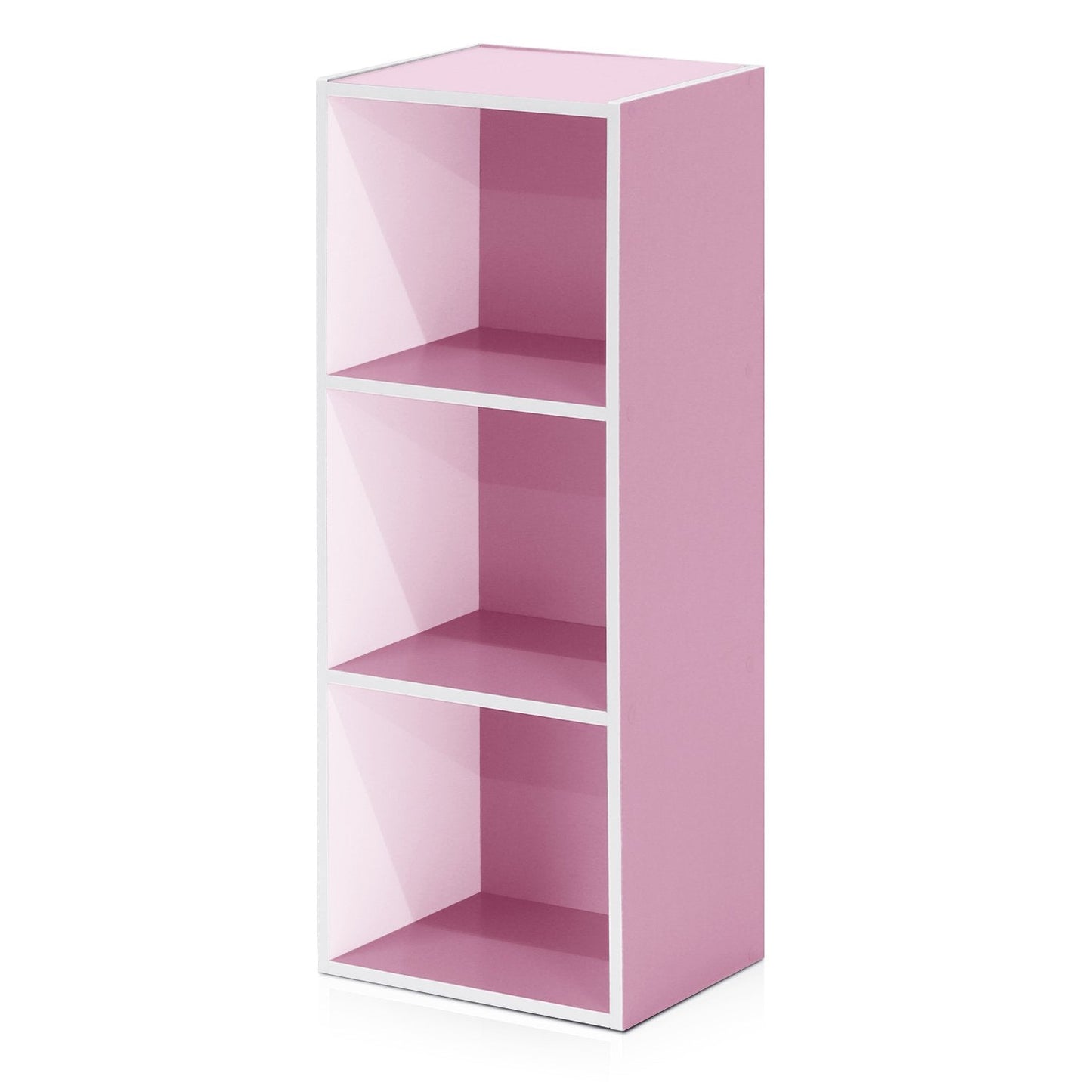 5-Cube Bookshelf, Reversible Bookcase – White Finish Dimensions: 9.4" D x 19.5" W x 31.5" H