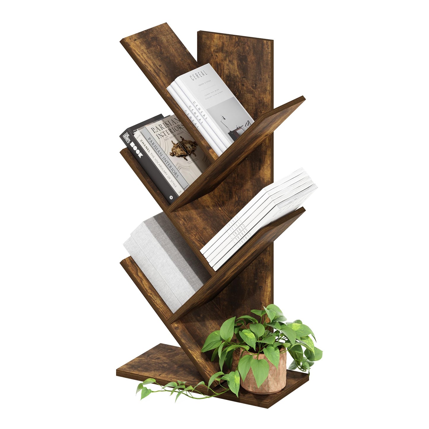 5-Cube Bookshelf, Reversible Bookcase – White Finish Dimensions: 9.4" D x 19.5" W x 31.5" H