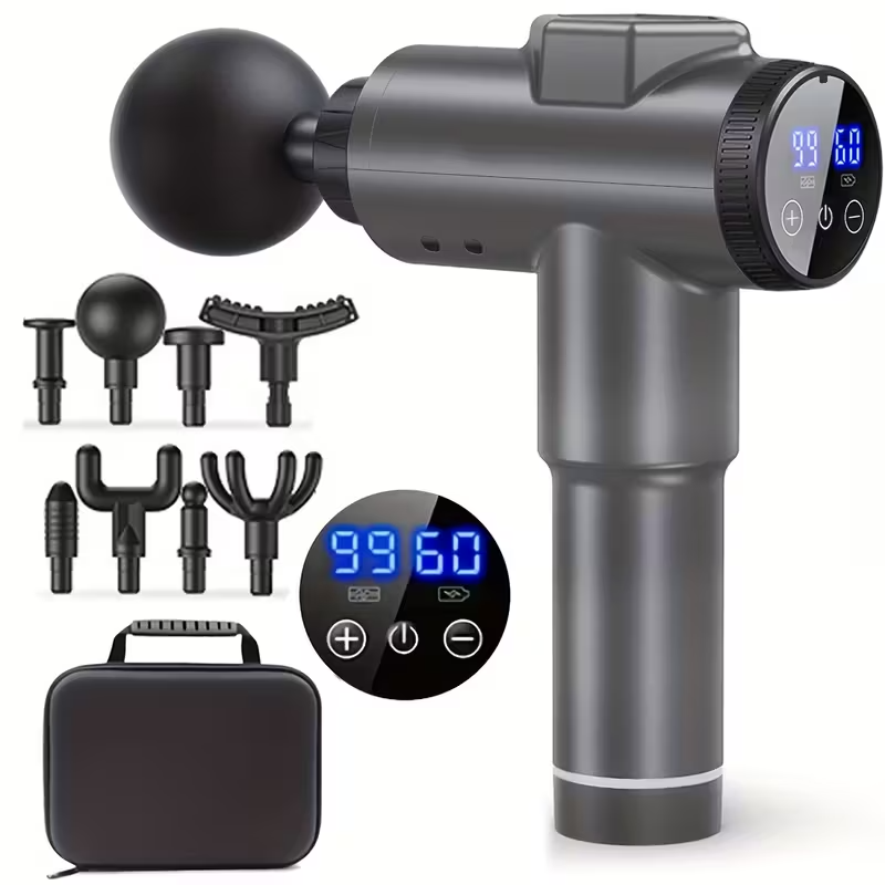 Handheld Deep Tissue Massage Device – Quiet Portable Percussion Massager with 99 Adjustable Speeds for Professional Muscle and Fascia Therapy