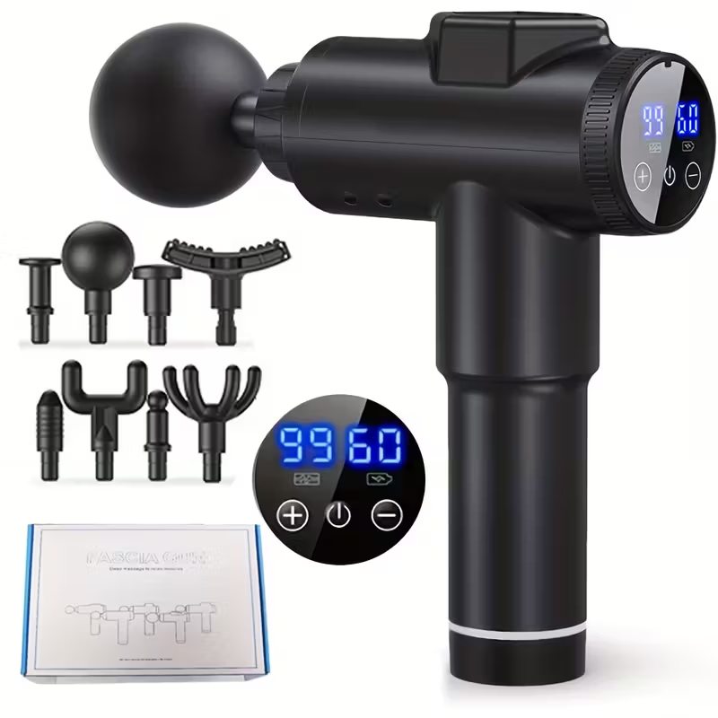 Handheld Deep Tissue Massage Device – Quiet Portable Percussion Massager with 99 Adjustable Speeds for Professional Muscle and Fascia Therapy