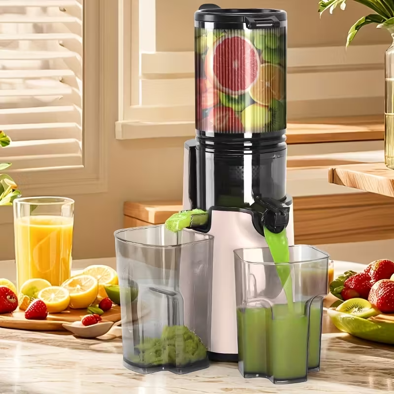 350W Cold Press Masticating Juicer with Wide Feed Chute – Slow Juicer for Whole Fruits & Vegetables, High Juice Yield, Low Oxidation, Easy-to-Clean Design, Ideal Kitchen Essential & Gift