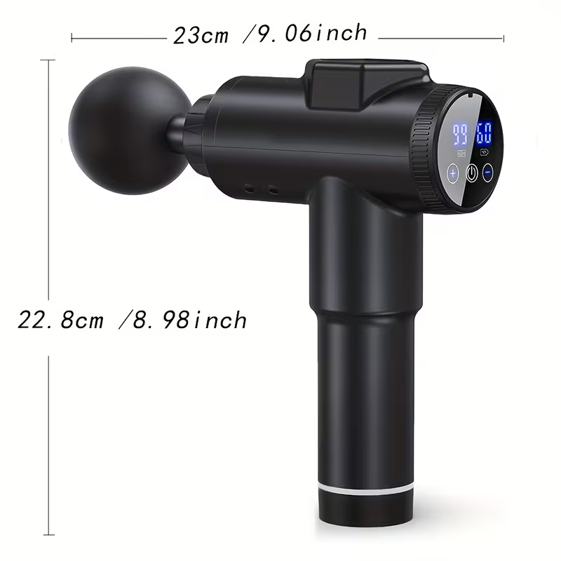 Handheld Deep Tissue Massage Device – Quiet Portable Percussion Massager with 99 Adjustable Speeds for Professional Muscle and Fascia Therapy