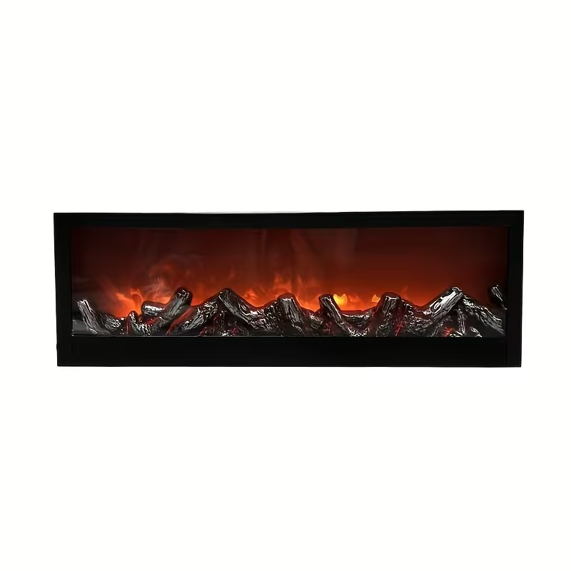 60cm Fireplace Ambient Lamp, Cozy Art Deco Decorative Light, USB Powered Smokeless Flame Effect, Quiet Fantasy Mood Lamp with Button Control for Home, Halloween & Christmas Decor