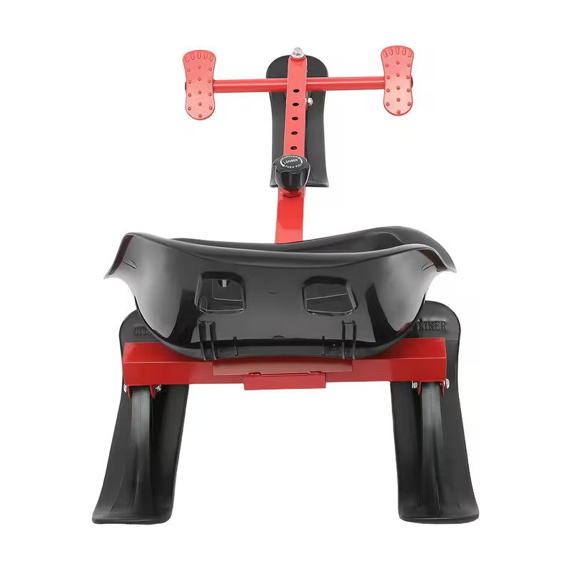 Heavy-Duty Snow Racer Sled Scooter – Adjustable 5.9ft Design, 198 lbs Load Capacity, All-Terrain Ski Attachment, Green/Black Winter Scooter for s & s