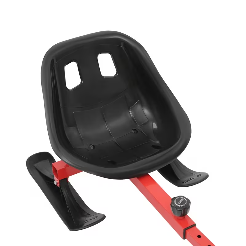 Heavy-Duty Snow Racer Sled Scooter – Adjustable 5.9ft Design, 198 lbs Load Capacity, All-Terrain Ski Attachment, Green/Black Winter Scooter for s & s