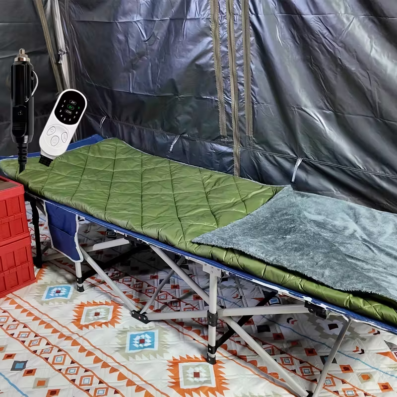 12V Heated Car Blanket with 9 Heat Settings, Lightweight Electric Travel Blanket for Cars, Trucks, SUVs, RVs, Camping, Stadiums, Airplanes, and All-Season Indoor/Outdoor Use