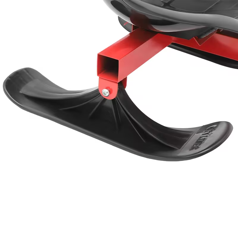 Heavy-Duty Snow Racer Sled Scooter – Adjustable 5.9ft Design, 198 lbs Load Capacity, All-Terrain Ski Attachment, Green/Black Winter Scooter for s & s