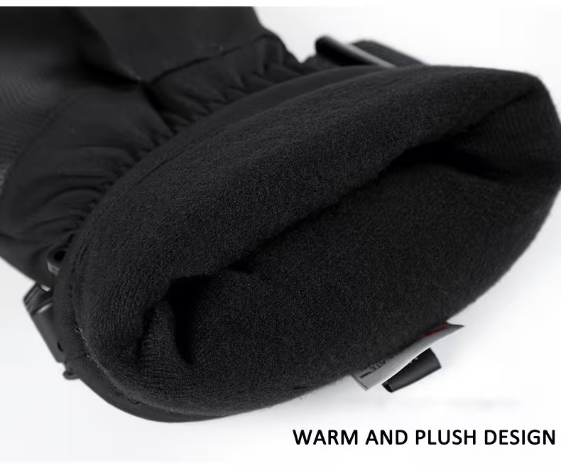 Lithium Battery Heated Gloves with Temperature Display | Full-Finger Touch Screen | Dual Power (Battery/USB) | Winter Cycling & Outdoor Thermal Gloves for Men