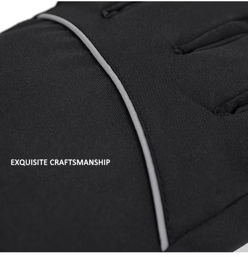 Lithium Battery Heated Gloves with Temperature Display | Full-Finger Touch Screen | Dual Power (Battery/USB) | Winter Cycling & Outdoor Thermal Gloves for Men