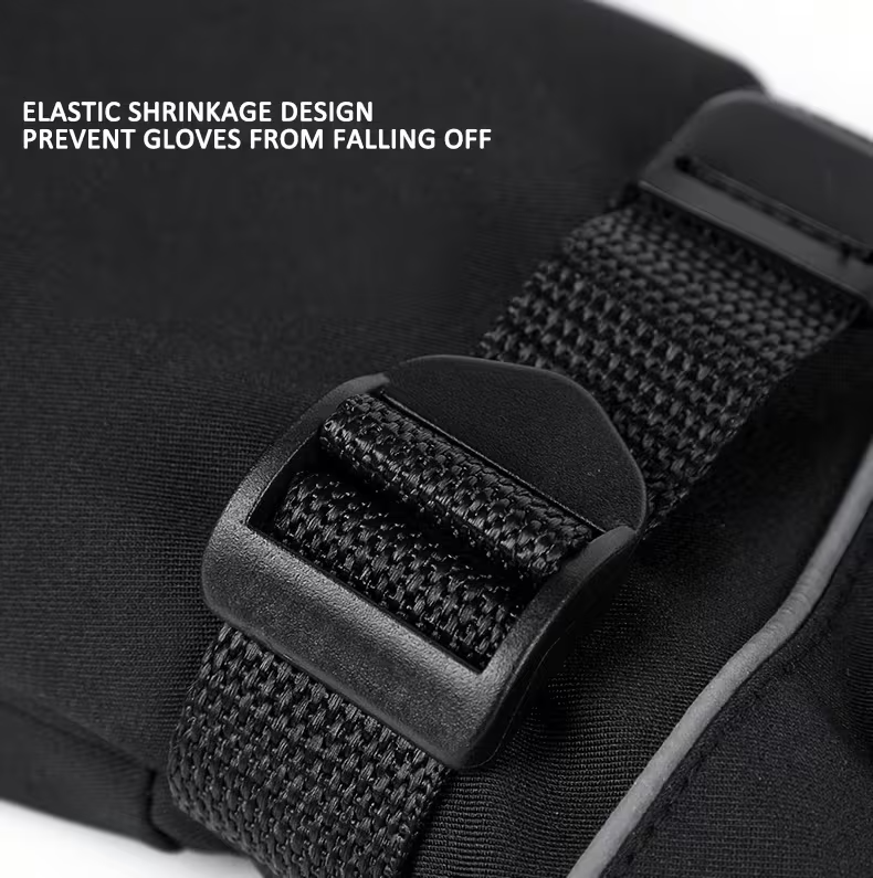 Lithium Battery Heated Gloves with Temperature Display | Full-Finger Touch Screen | Dual Power (Battery/USB) | Winter Cycling & Outdoor Thermal Gloves for Men