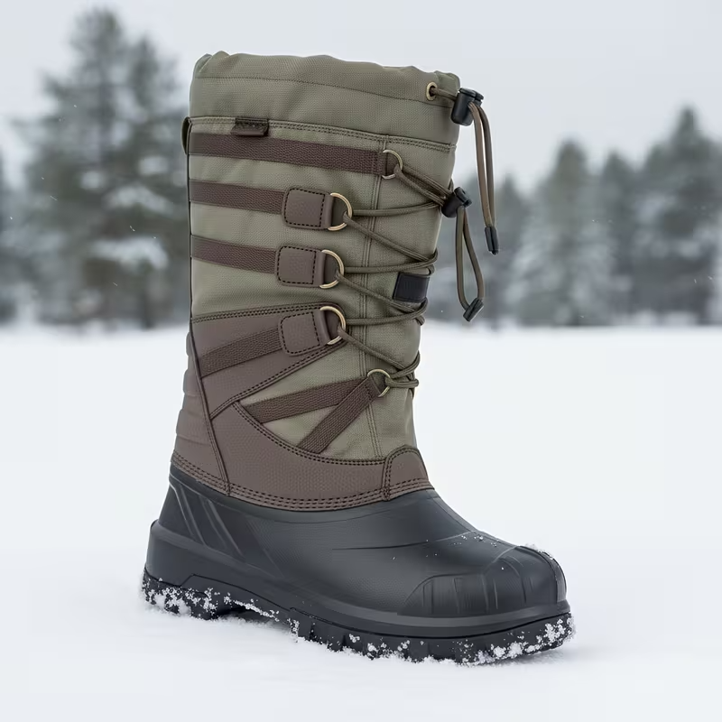 21" Snowshoes with Adjustable Trekking Poles – Red/Black Lightweight Snowshoe Set for Men, Women & Youth, Ideal for Snow Hiking & Cross-Country Walking