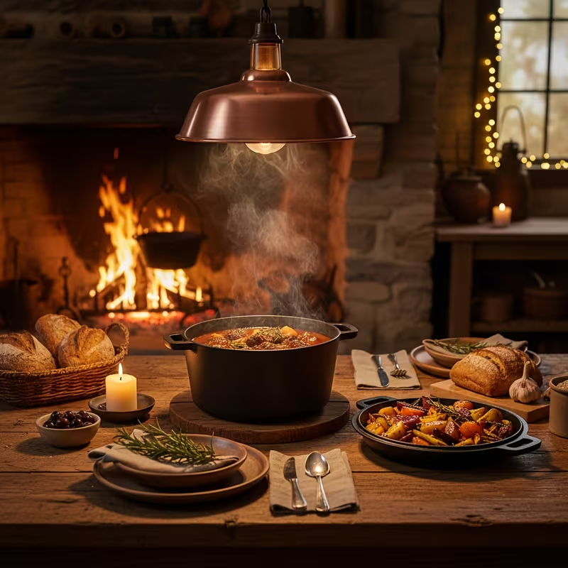 6"/8"/10" Cast Iron Frying Pans with Dutch Oven and Two Grills – Durable Non-Stick Cookware Set for Home Kitchen, Camping, Stove, Induction, and Open Fire