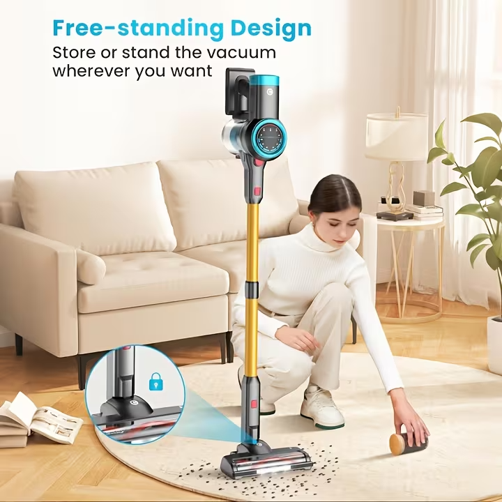 2-in-1 Robot Vacuum and Mop Combo with App & Voice Control, 5000Pa Strong Suction, Automatic Recharge, Scheduled Cleaning, Suitable for Pet Hair, Hard Floors, and Low Carpets, Smart Home Robotic Vacuum with Rechargeable Battery