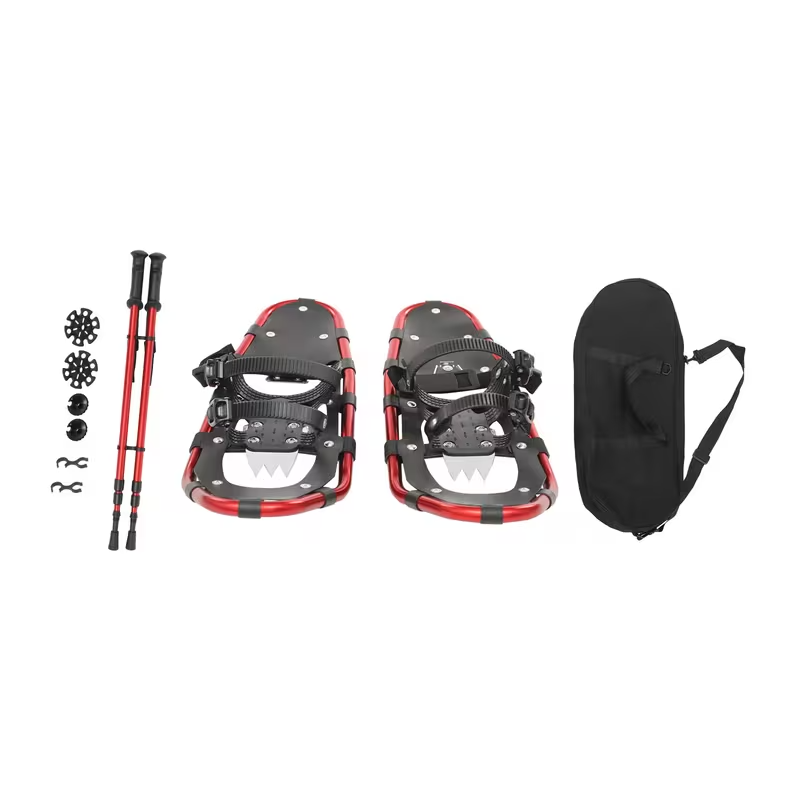 5" Snowshoes with Adjustable Trekking Poles – Lightweight Adult Snowshoe Set for Men & Women, Weather-Resistant Winter Walking Gear for Hiking & Cross-Country Skiing