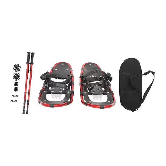 5" Snowshoes with Adjustable Trekking Poles – Lightweight Adult Snowshoe Set for Men & Women, Weather-Resistant Winter Walking Gear for Hiking & Cross-Country Skiing