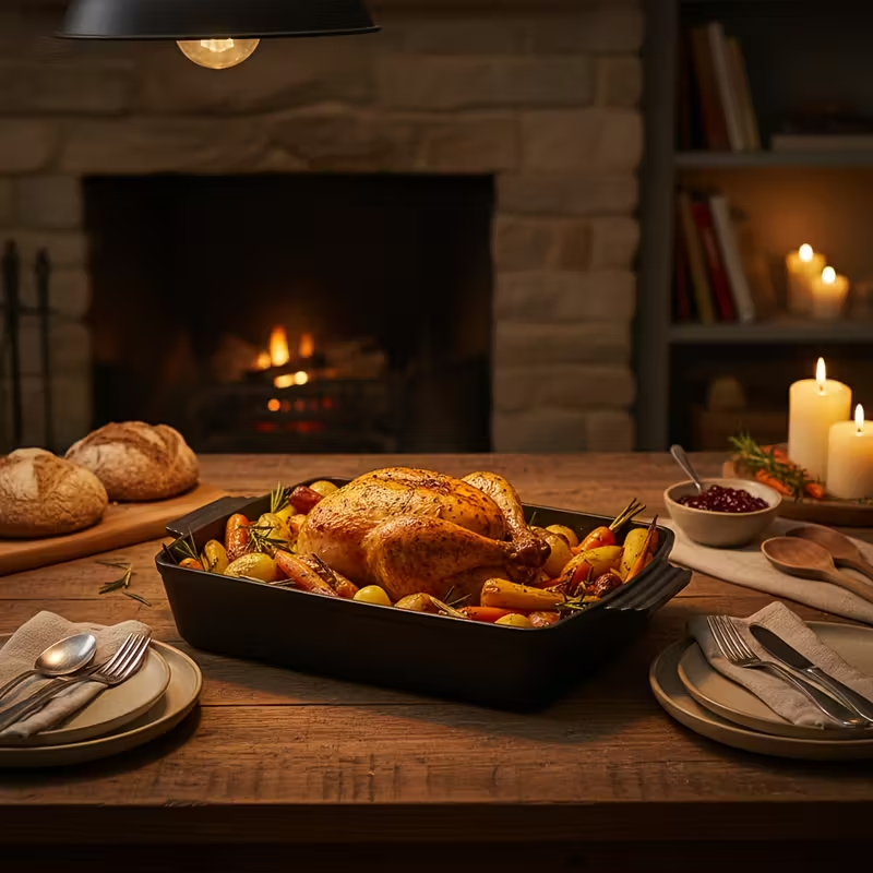 6"/8"/10" Cast Iron Frying Pans with Dutch Oven and Two Grills – Durable Non-Stick Cookware Set for Home Kitchen, Camping, Stove, Induction, and Open Fire