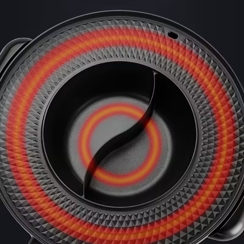 Smokeless Electric BBQ Grill & Hot Pot Combo, Separable Dual-Use Cooker for Indoor Home Cooking, 110V–130V