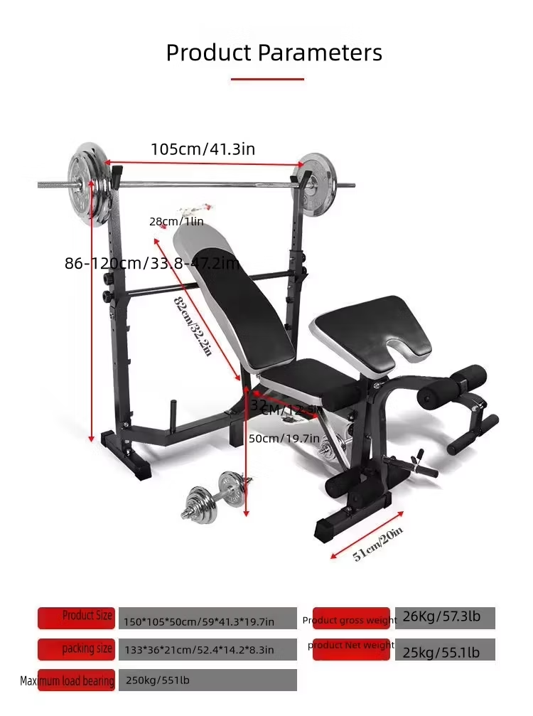 Adjustable Fitness Bench with Incline Function | Multi-Position Weightlifting Bench for Home Gym